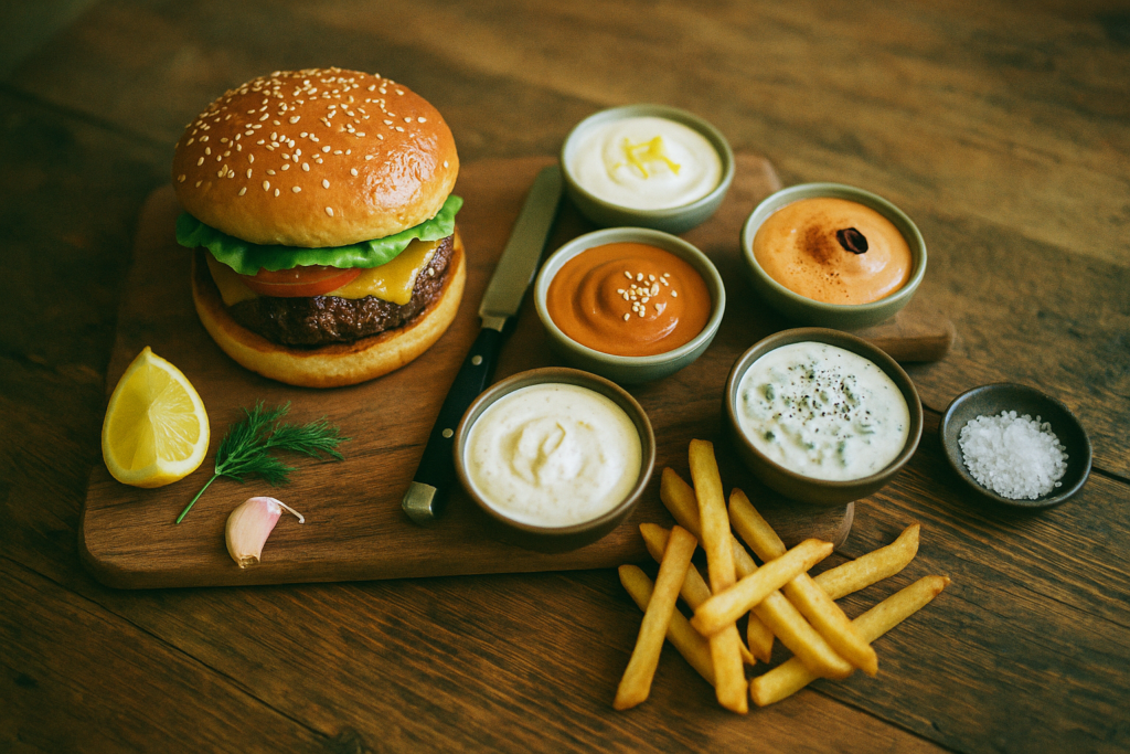 hjemmelavet burger dip