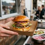 burgercatering buffet eller portionsservering