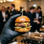 burger catering til kundeevent